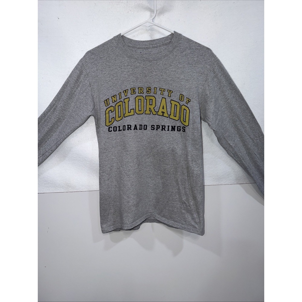 Champion NCAA‎ University Of Colorado Buffaloes Long Sleeve Shirt Medium Gray